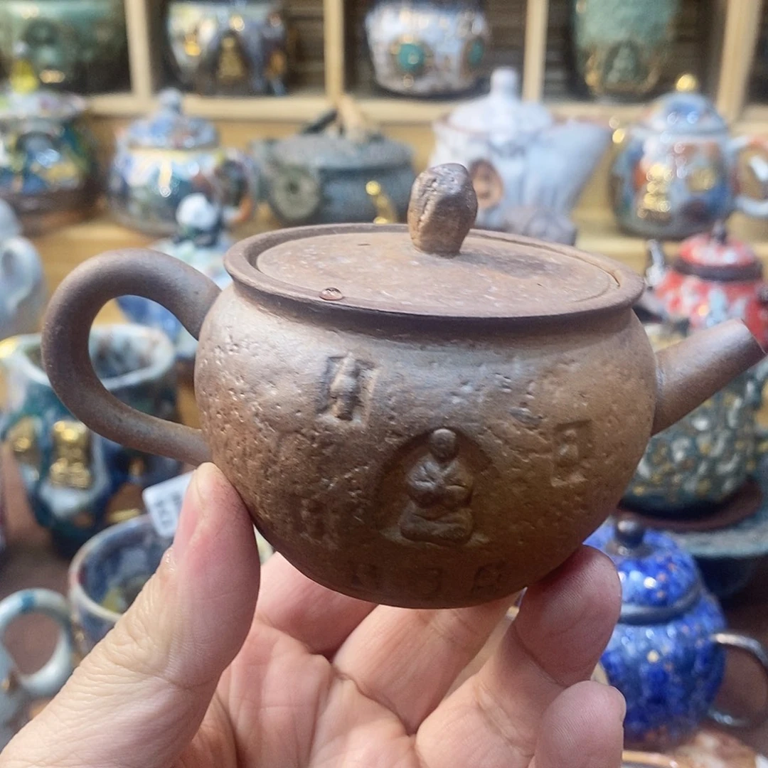 粗陶志野柴烧茶器