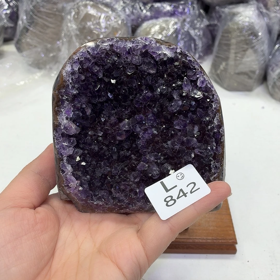 水晶未镶嵌摆件天然紫水晶