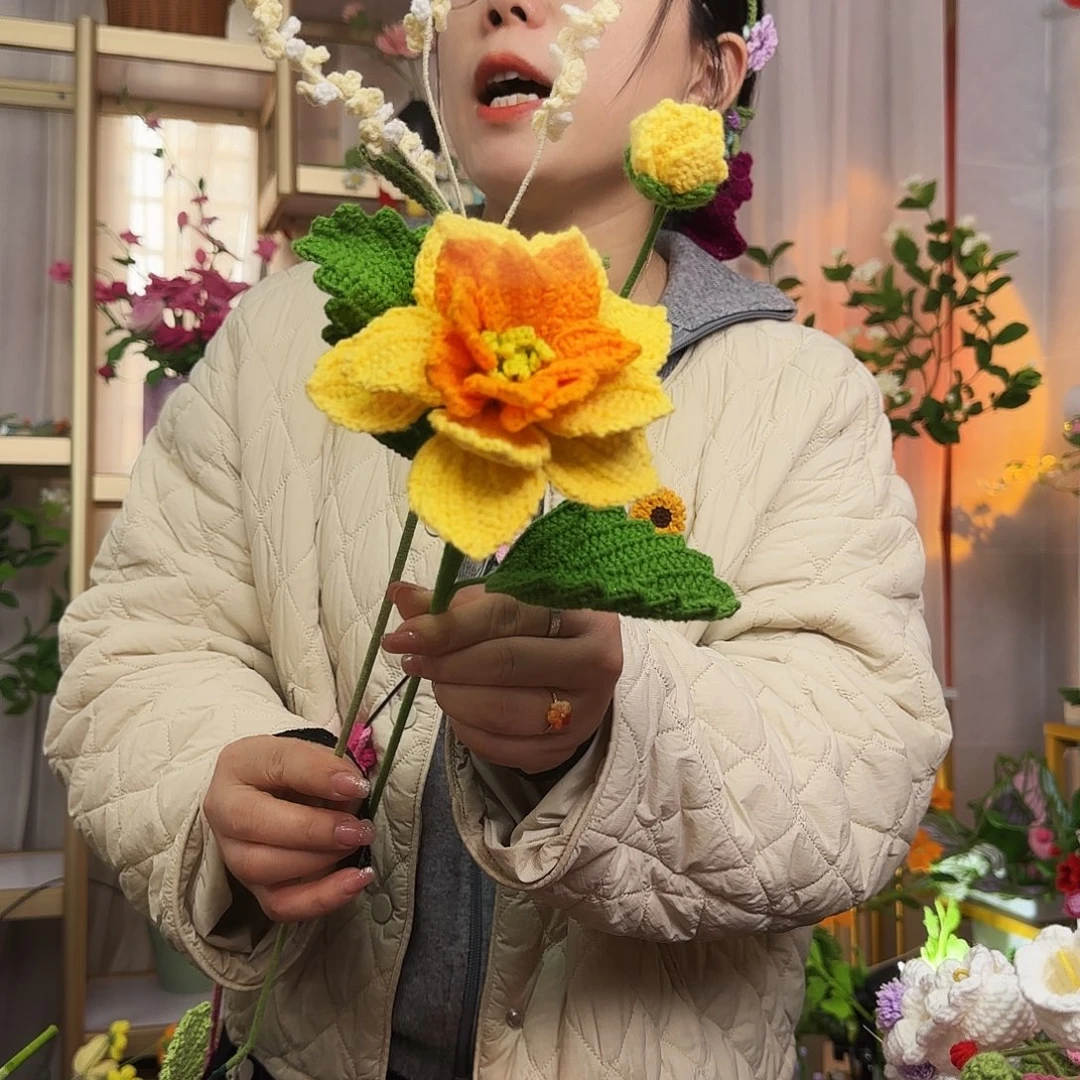 手工钩织设计花束