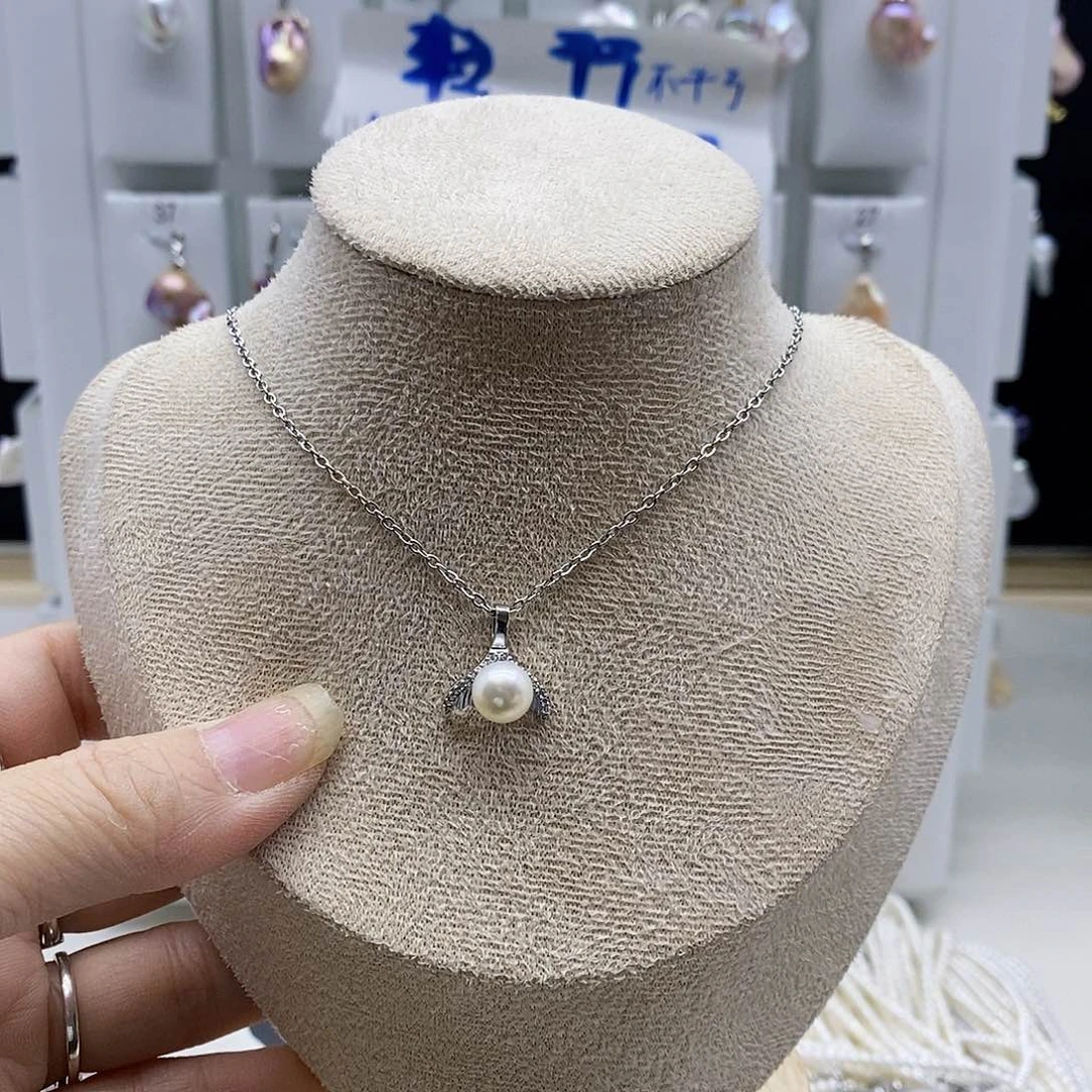 颈饰合金淡水珍珠