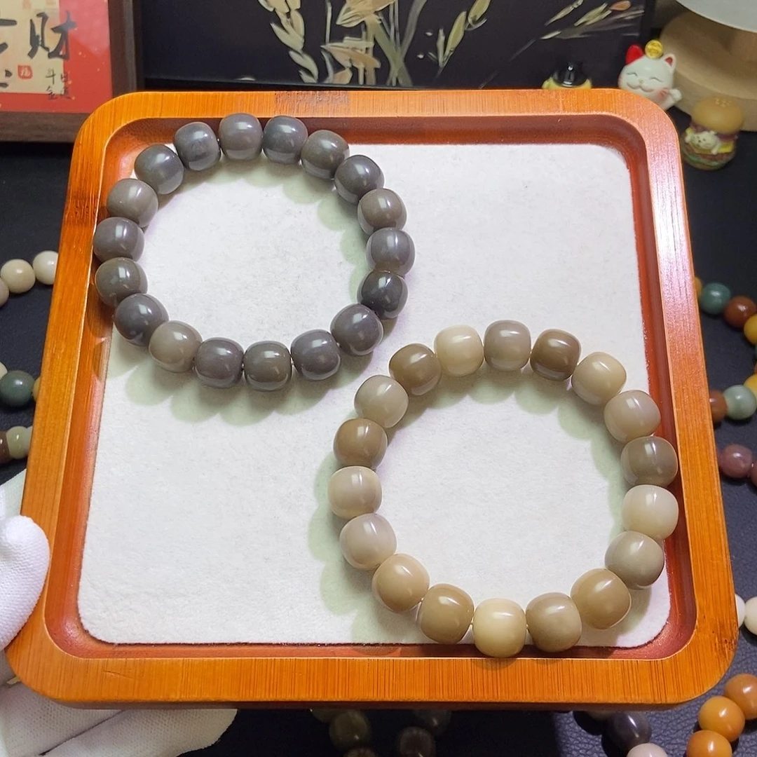 手串菩提根/象牙果卡14冰岛干磨7000目微瑕一物一拍725