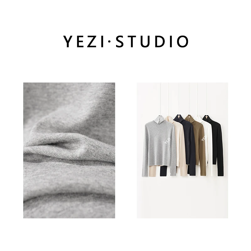 【羊绒小蛮腰】80支双股羊绒桑蚕丝高领打底针织衫25319043