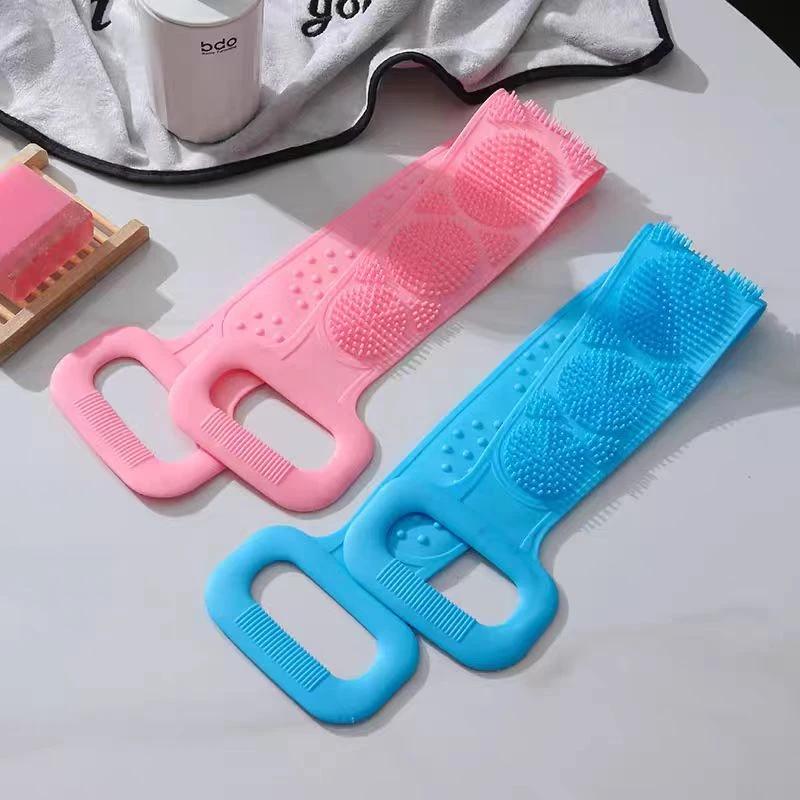 【新疆包邮】硅胶搓澡巾强力洗澡搓背神器搓泥搓灰男女长条沐浴刷子