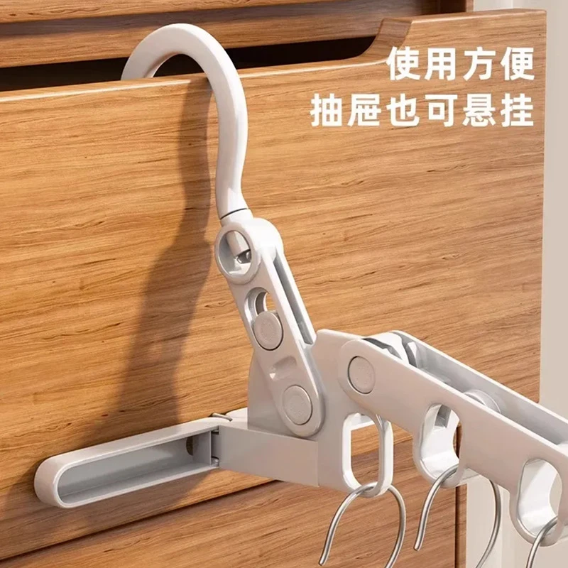 【9 . 9两个】5孔折叠衣架旅行出差酒店便携衣架宿舍家用晾衣神器