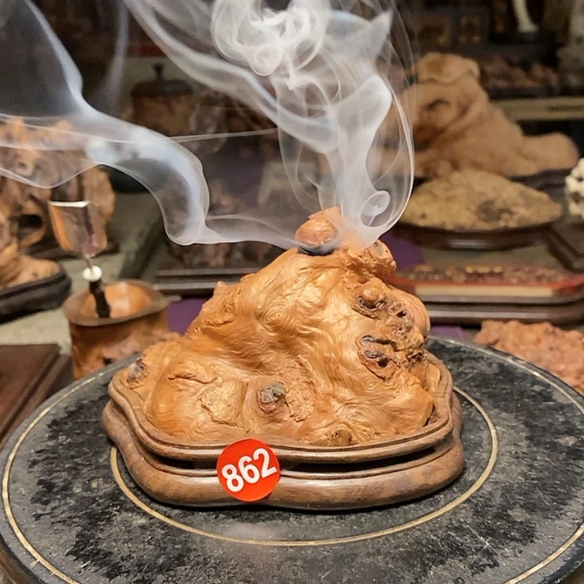 【闪购商品】862号荔枝木香炉工艺