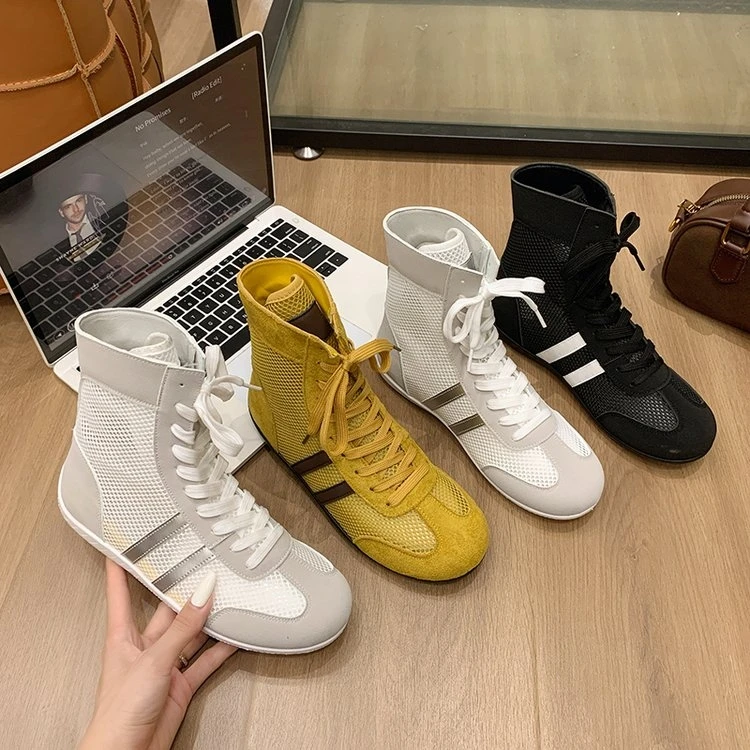 舒适通用厚款系带薄款透气高帮鞋秋季高帮欧若假日风