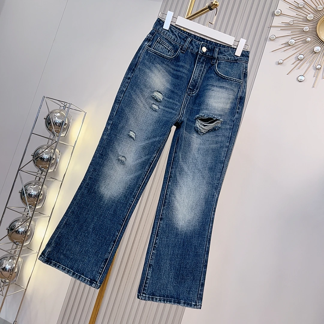 “双A裤” 2024新款普赛克丹宁时髦牛仔裤