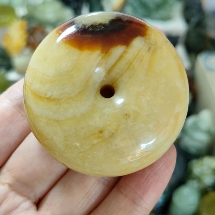 未镶嵌岫玉平安扣