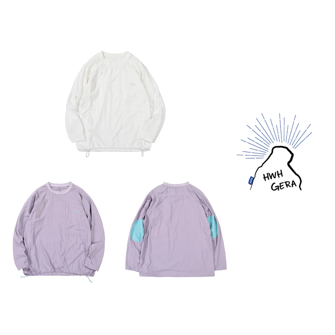 2690-Mountain Outdoor轻量化户外秋款百搭基础抽绳舒适长袖上衣