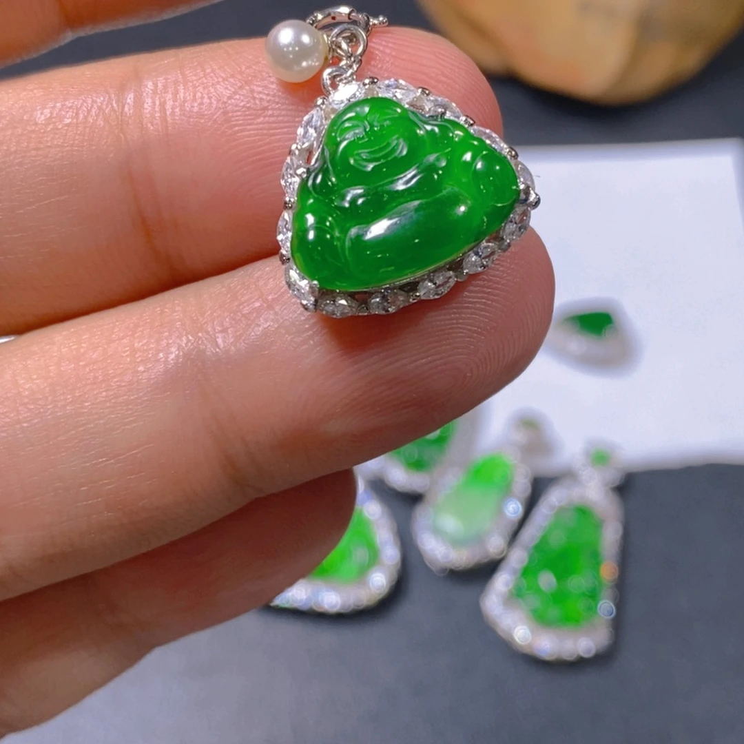 翡翠未镶嵌吊坠(不含链)