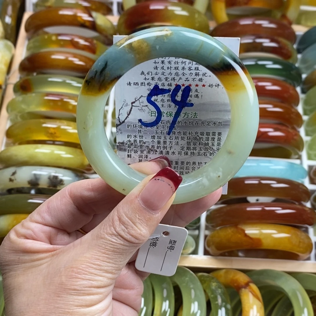 未镶嵌蛇纹石玉手镯