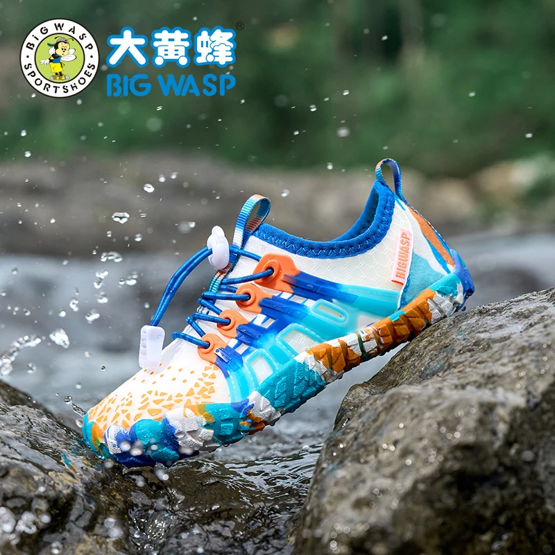 大黄蜂童鞋儿童跑步鞋夏季透气速干男童休闲鞋软底轻便舒适溯溪鞋