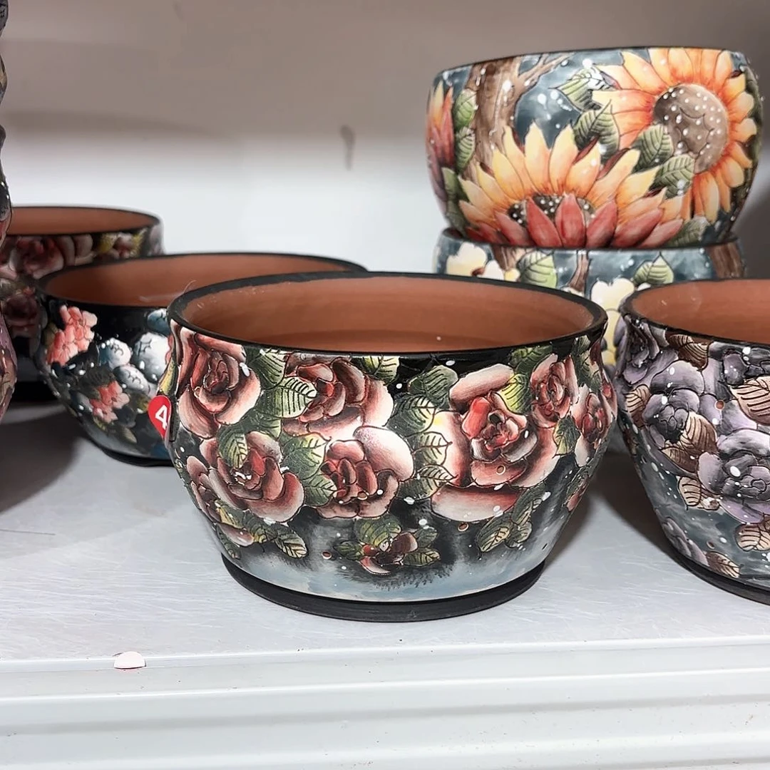 紫砂花盆太*手工花盆默认微瑕