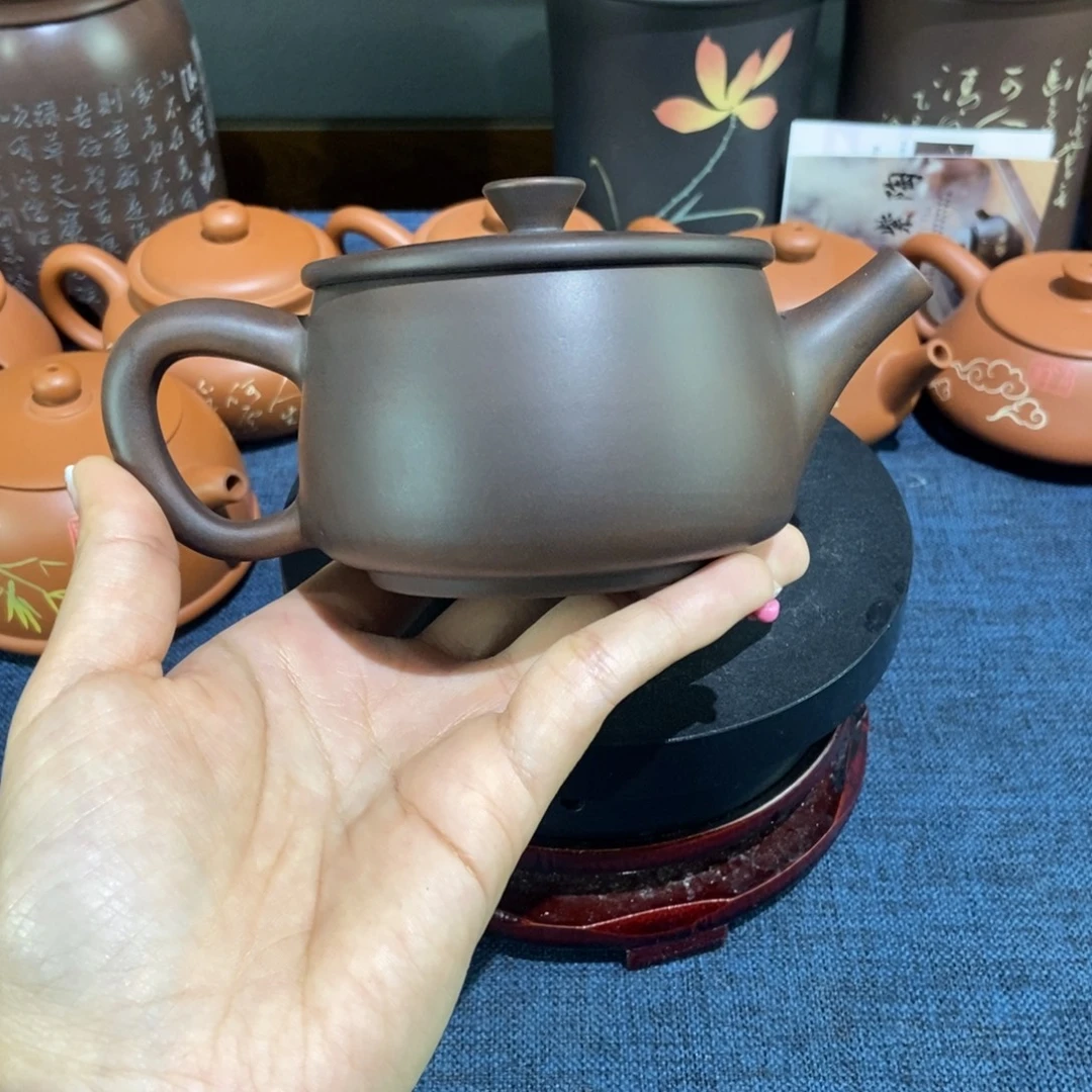 浪***屋微瑕建水紫陶手工壶220c