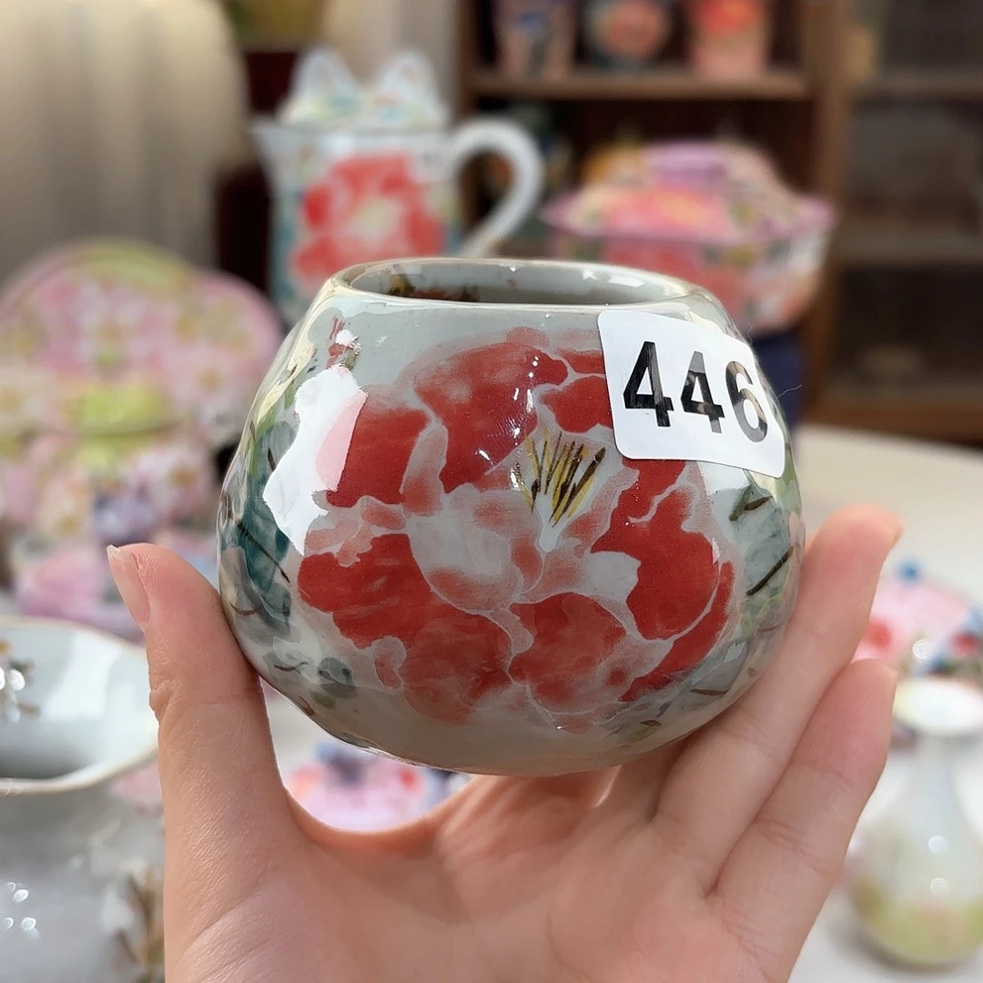 景德镇手绘高温釉下彩陶瓷茶具