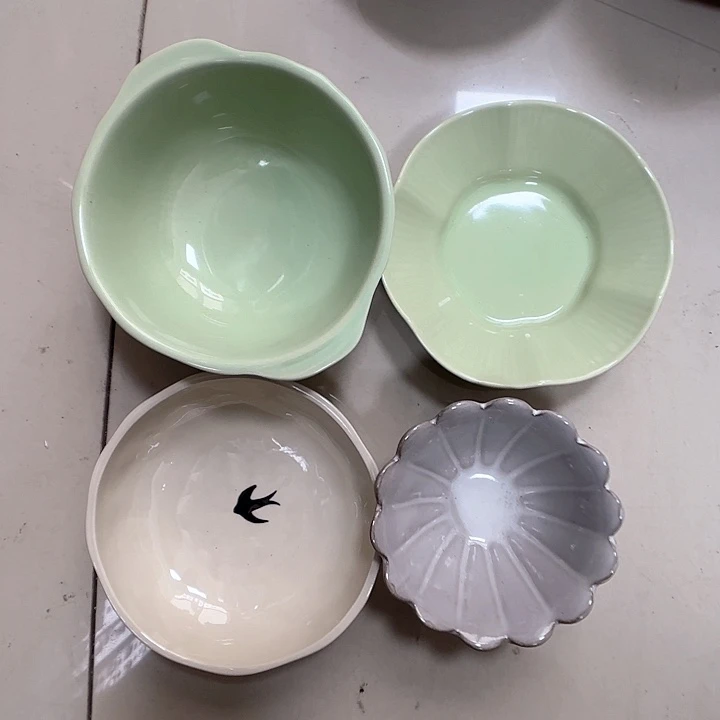 瓷片瑕疵特价陶瓷料碟