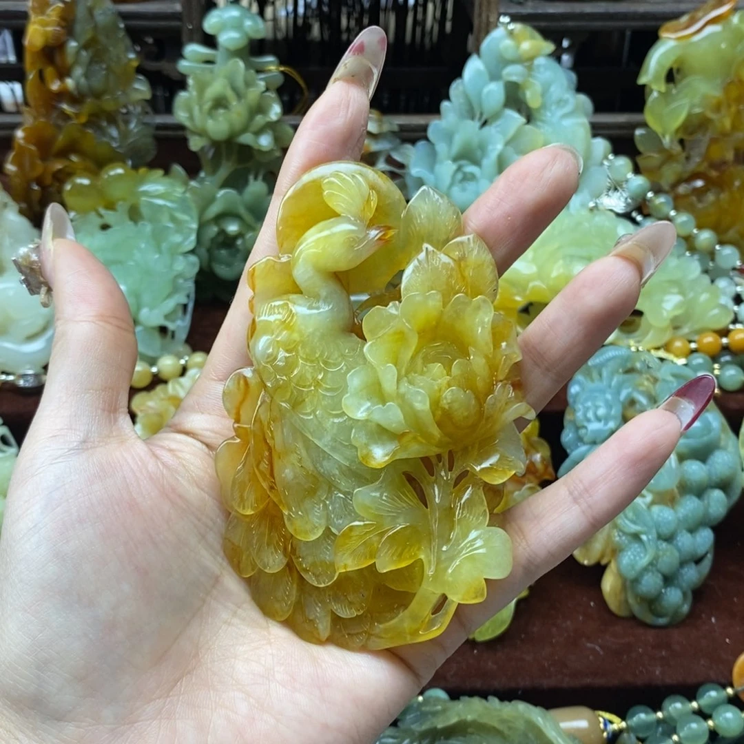 蛇纹石玉挂件未镶嵌襄****电