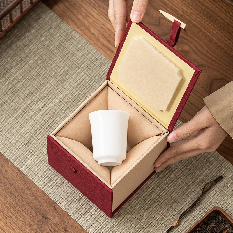 薄胎冰种玉瓷主人杯品茗杯高端单杯茶杯羊脂玉喝茶杯白瓷功夫茶具