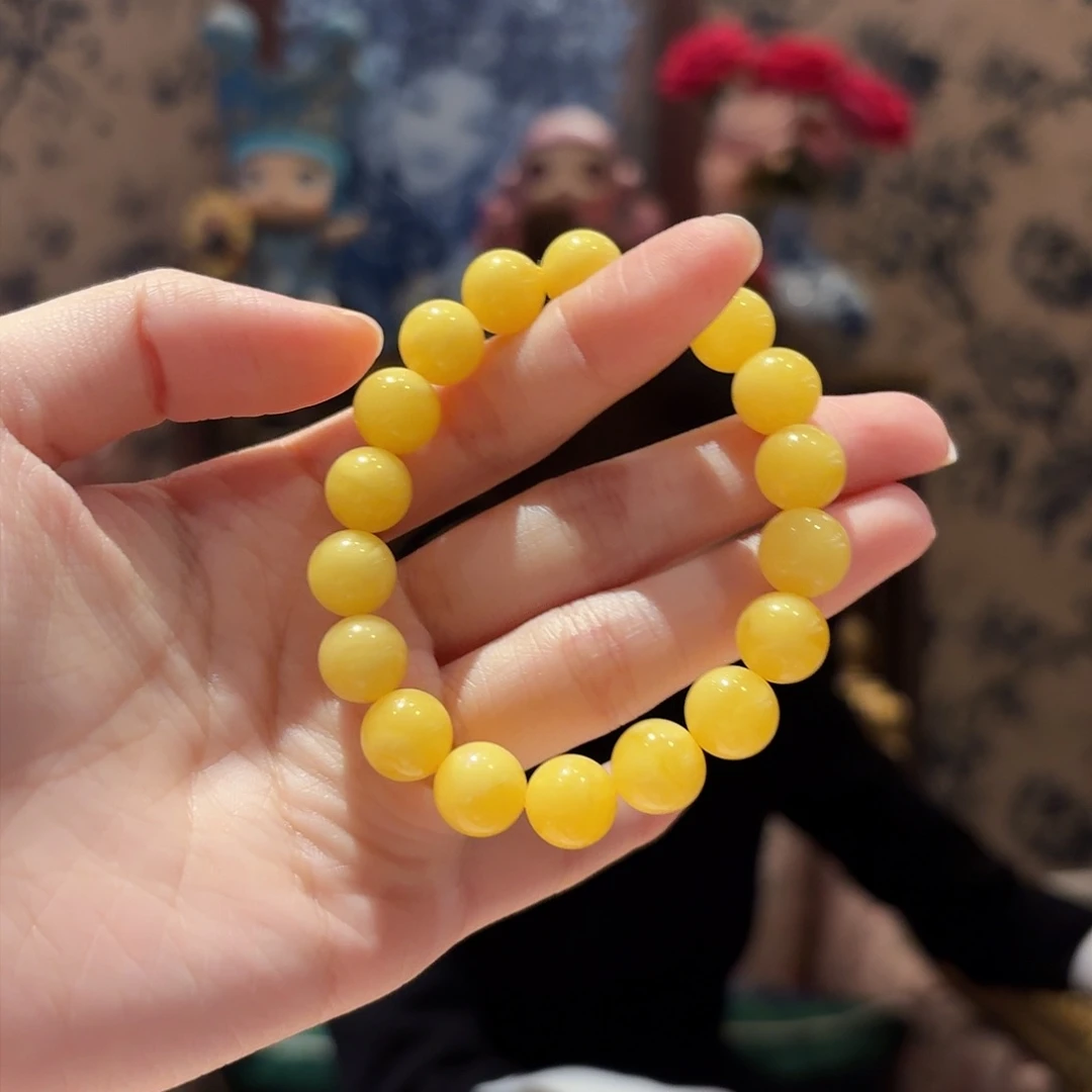 蜜蜡手串未镶嵌手串