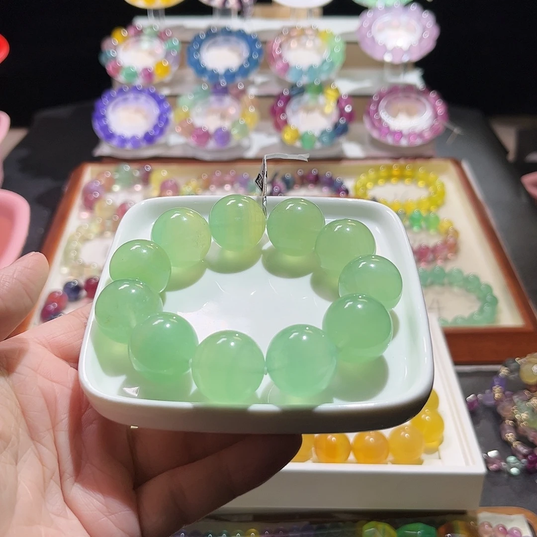 妹***姐手串未镶嵌萤石拍4个80