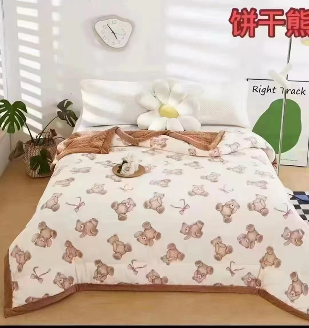 豆豆暖绒被（幸福熊）【麦田专属】