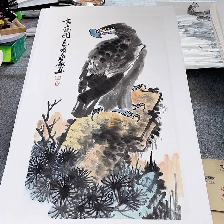 国画张圣敏先生纯手绘作品