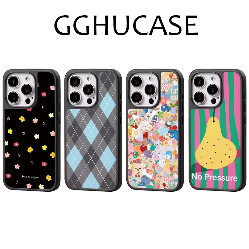 【GGHU】亲肤手感沙磁吸壳适用苹果16/15/14/13/12潮牌防摔