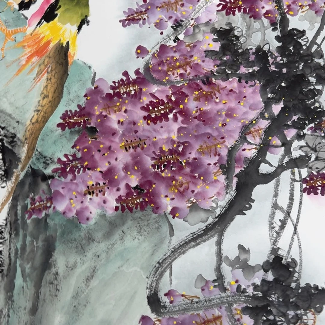 国画国画作品山水花鸟