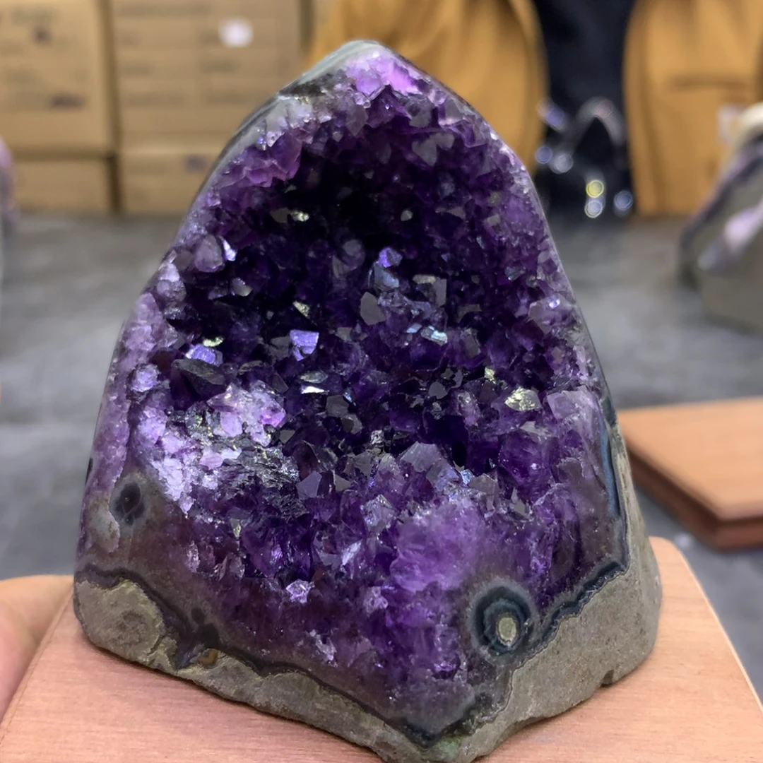 水晶摆件未镶嵌紫晶274