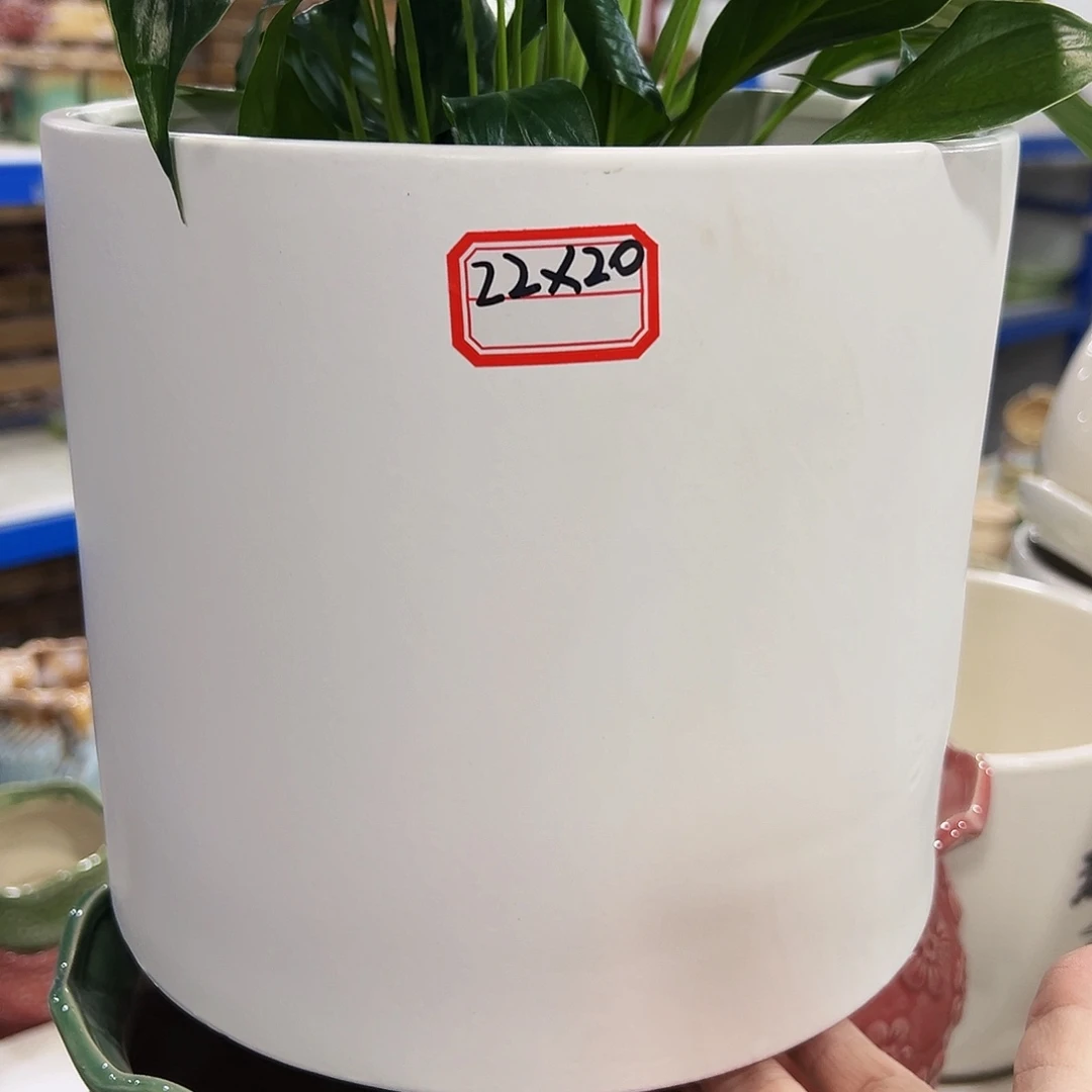 外贸尾单陶瓷花盆10米包邮