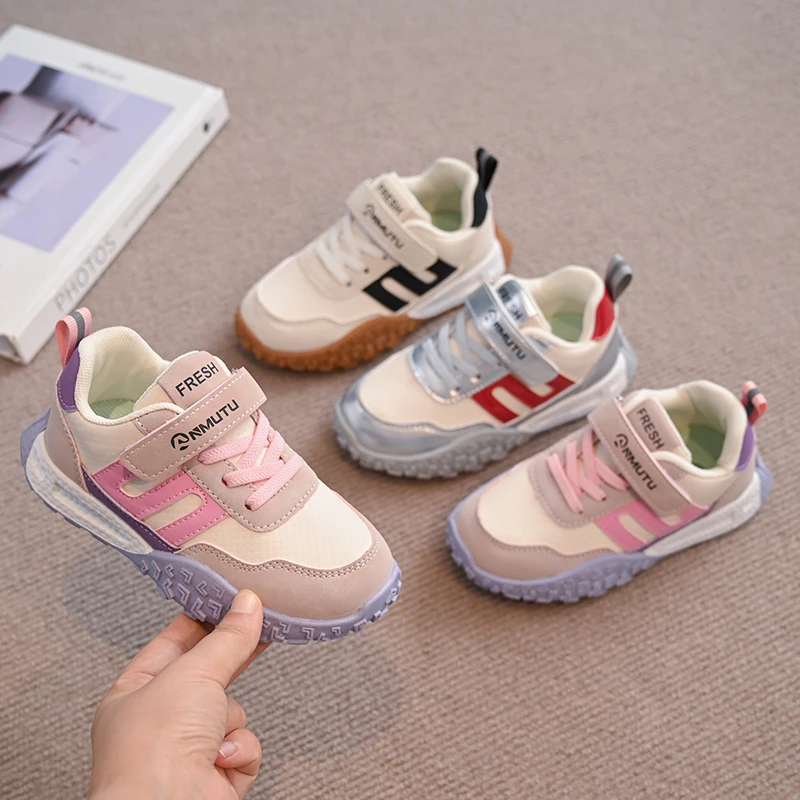 儿童春秋新款韩版运动鞋老爹鞋软底防滑女童板鞋男孩跑步休闲A389