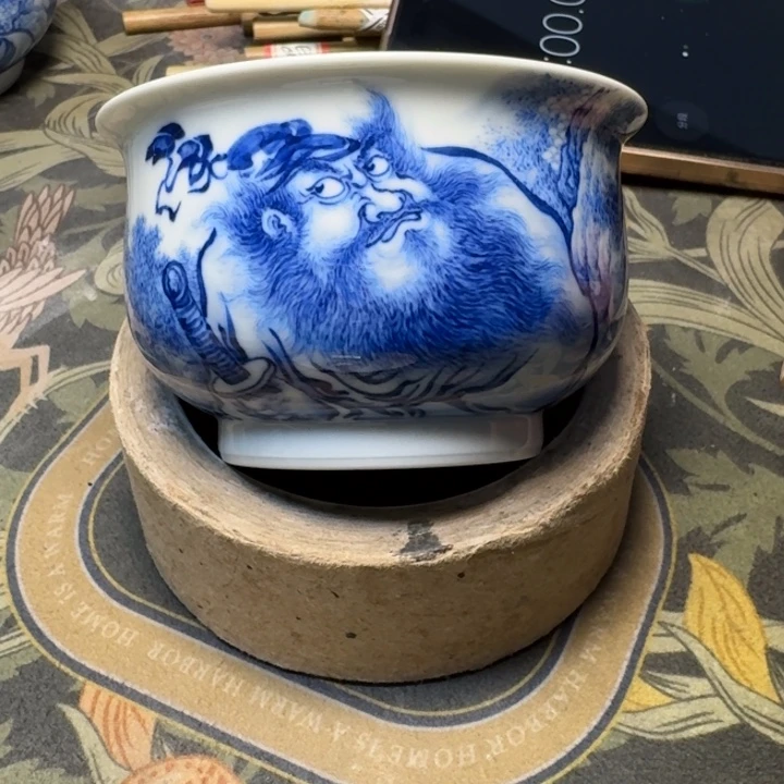 隔***王小雨山堂青花瓷杯