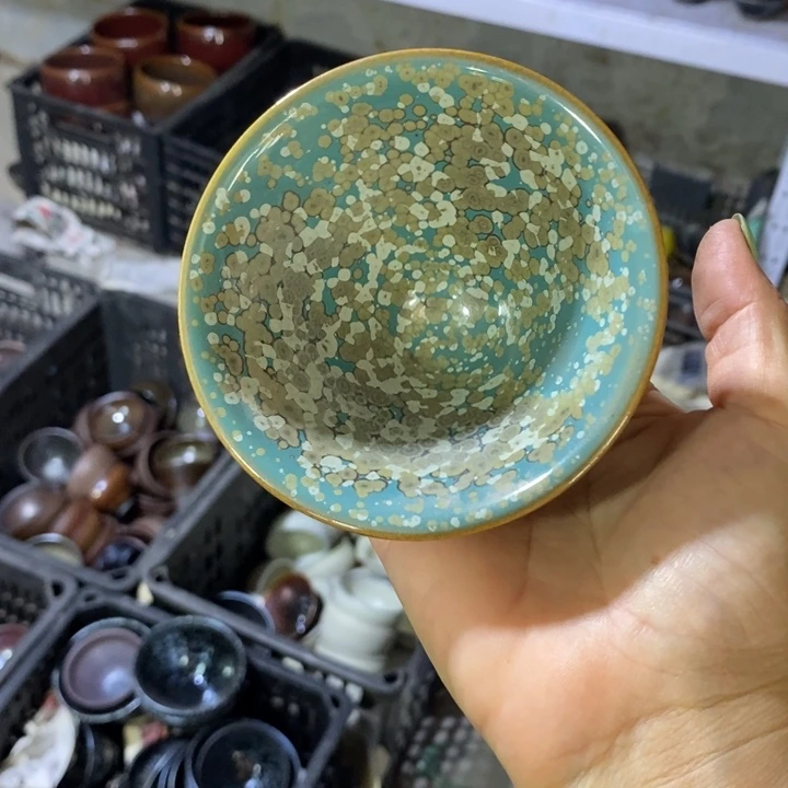 茶盏建阳建盏微瑕斗笠
