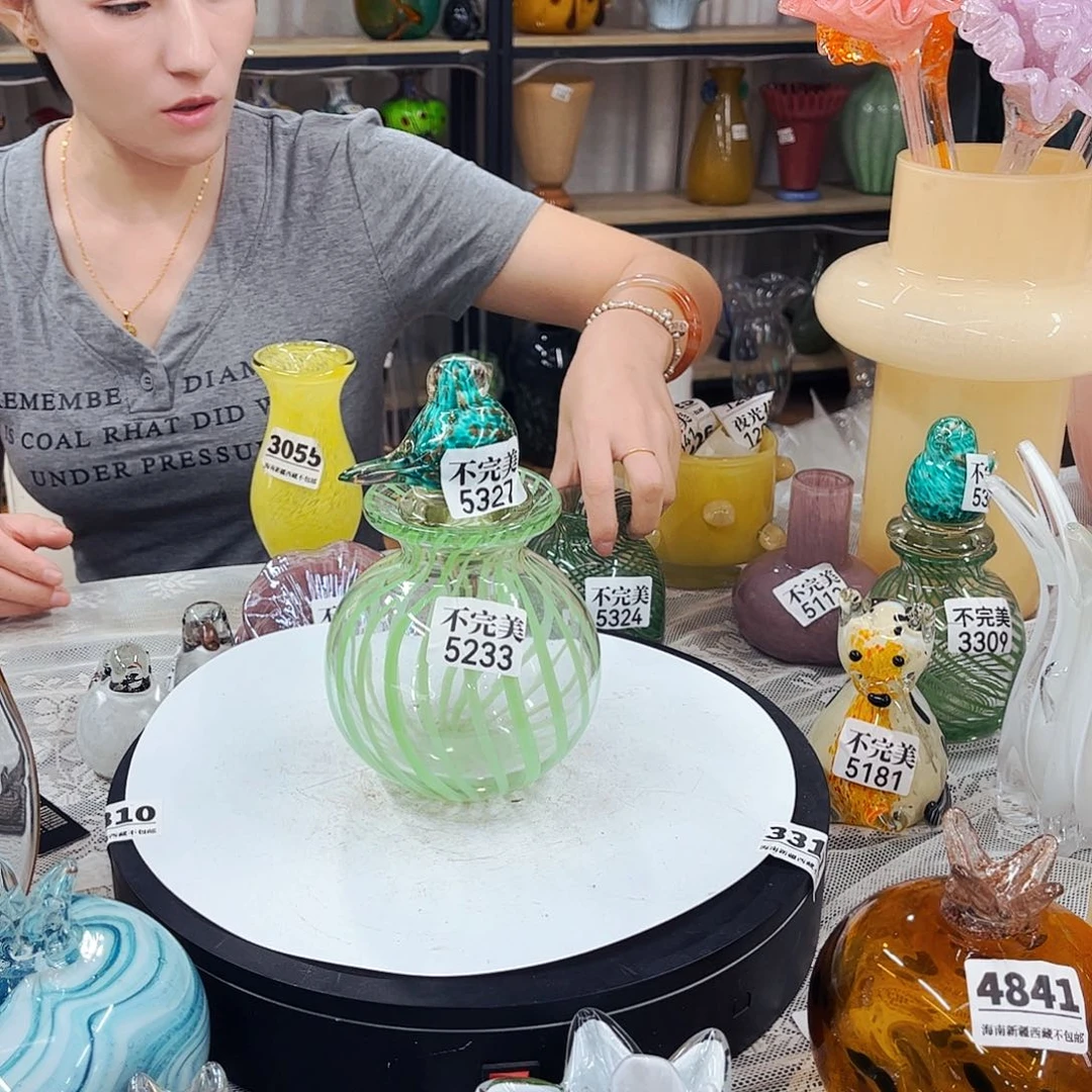 5337鸟塞和5233瓶 家悦琉工艺品不完美
