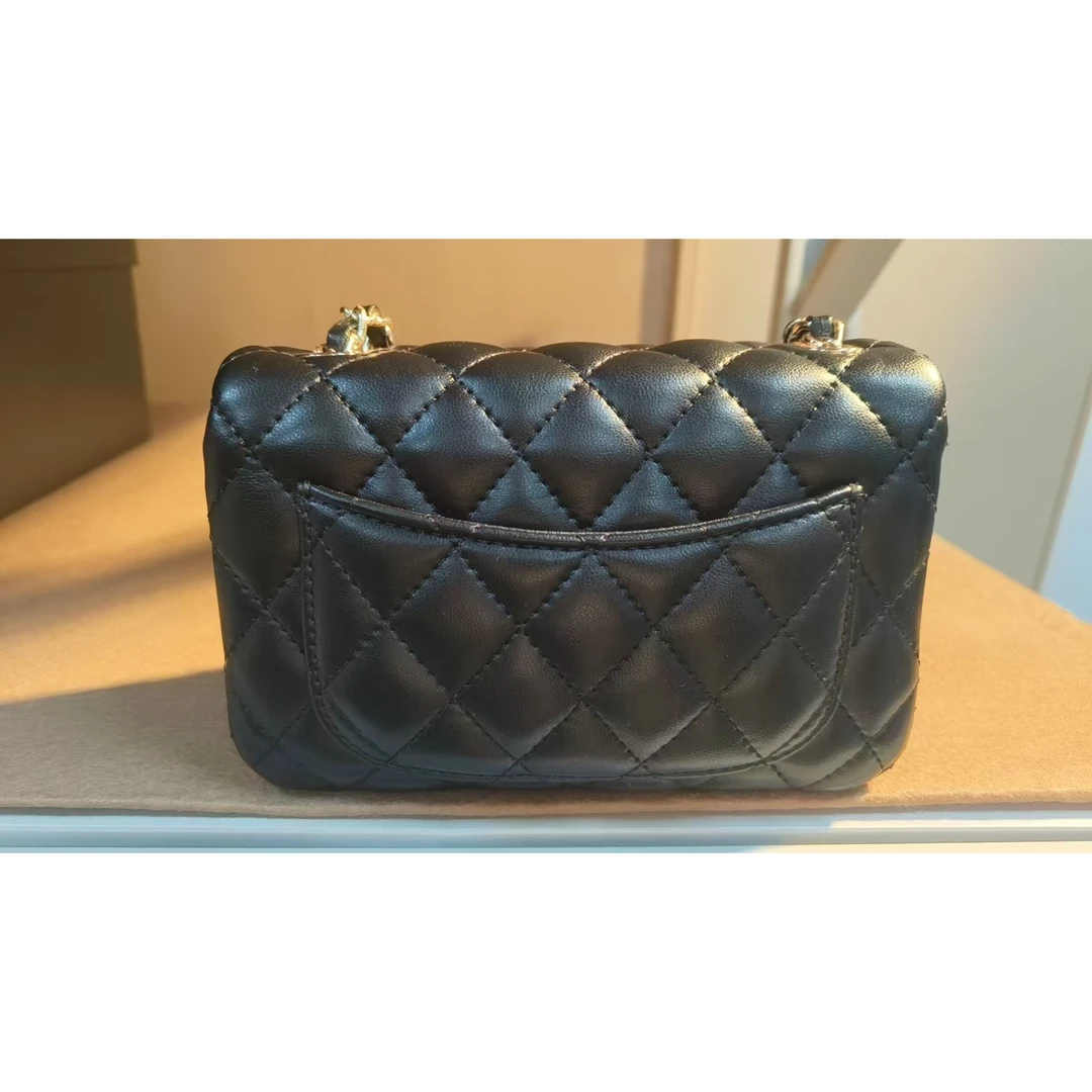TOLEX2025新款手工时尚百搭菱格女F黑色22cm
