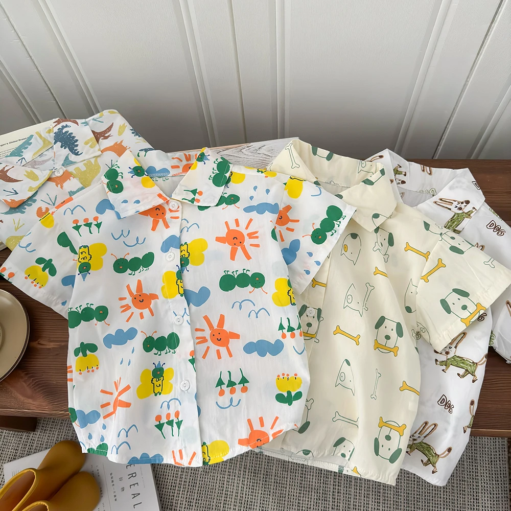 【耀火专属】儿童童装极简休闲卡通纯棉时尚韩版休闲风洋气小童夏季