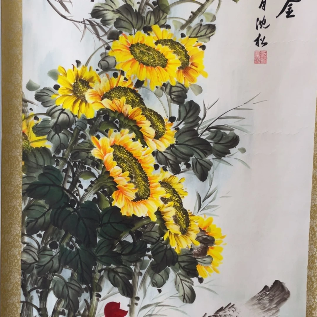 国画老师手绘带运险w