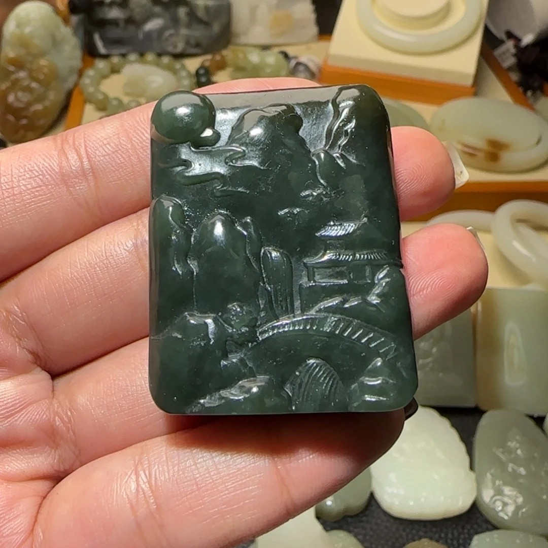 和田玉未镶嵌颈饰