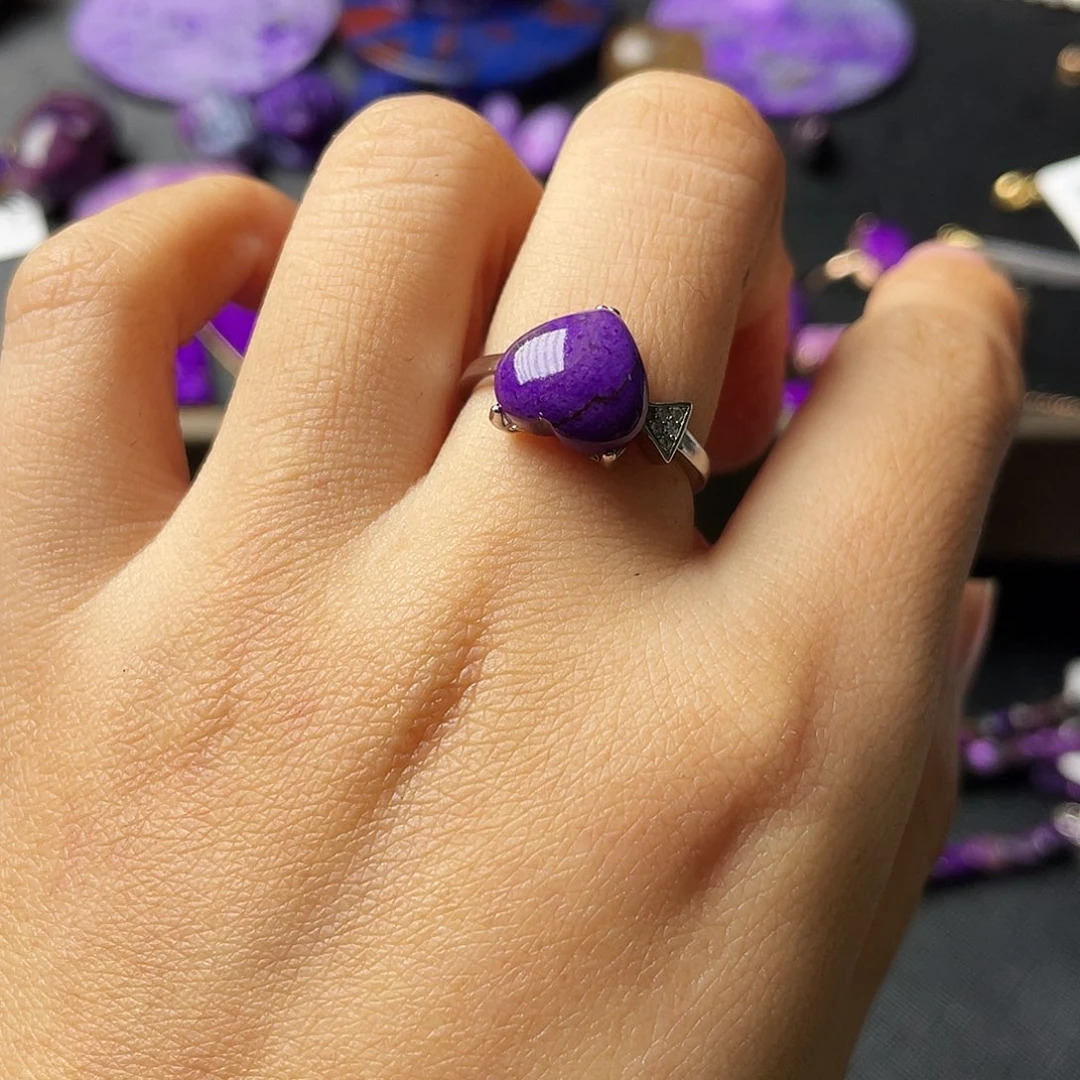 苏纪石（舒俱来）戒指银S925镶嵌