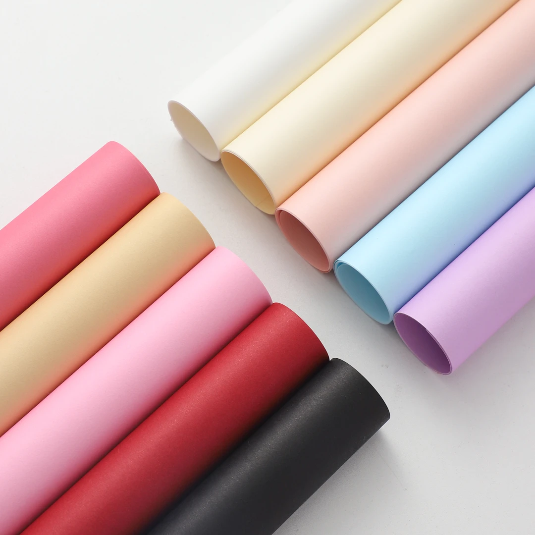 花略 120G纯色高端棉纸加厚高质感鲜花包装纸