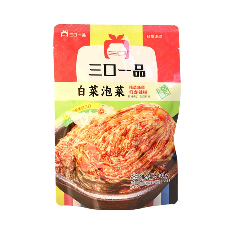 三口一品辣白菜泡菜朝鲜族开胃菜延边风味酸甜口新鲜韩式下饭菜