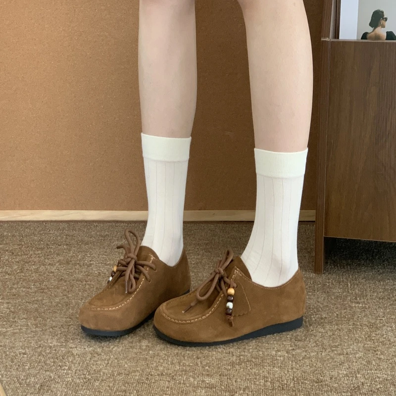 全包平底勃肯鞋女2025新款秋季复古百搭休闲鞋一脚蹬懒人豆豆单鞋