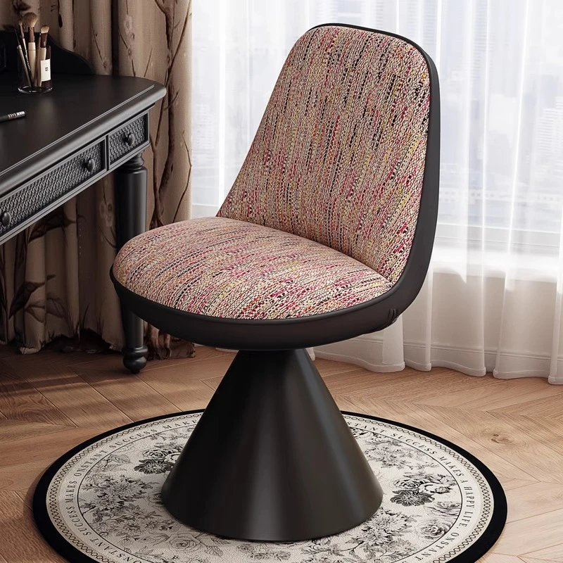 化妆椅北欧高级化妆凳卧室轻奢可旋转靠背梳妆台凳子家用梳妆凳子