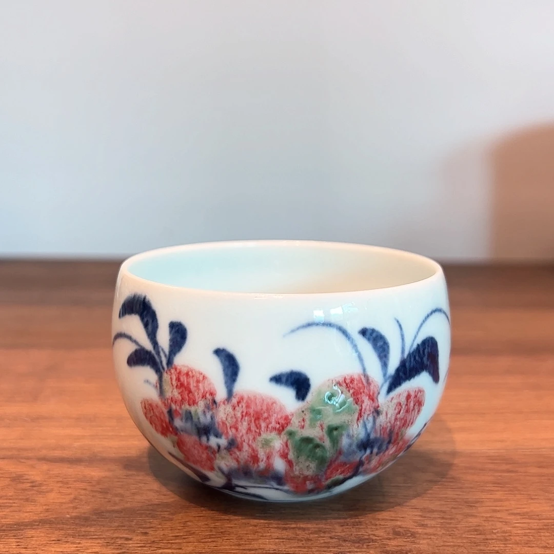 青花釉里红色差放漏100c c