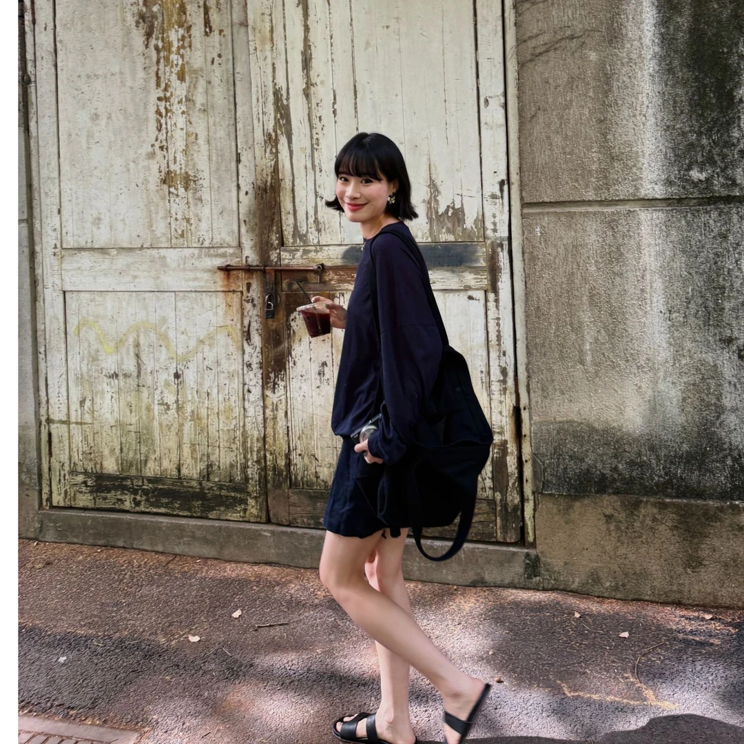 S.SHUi舒适主义休闲防晒竹节亚麻长袖透气T恤