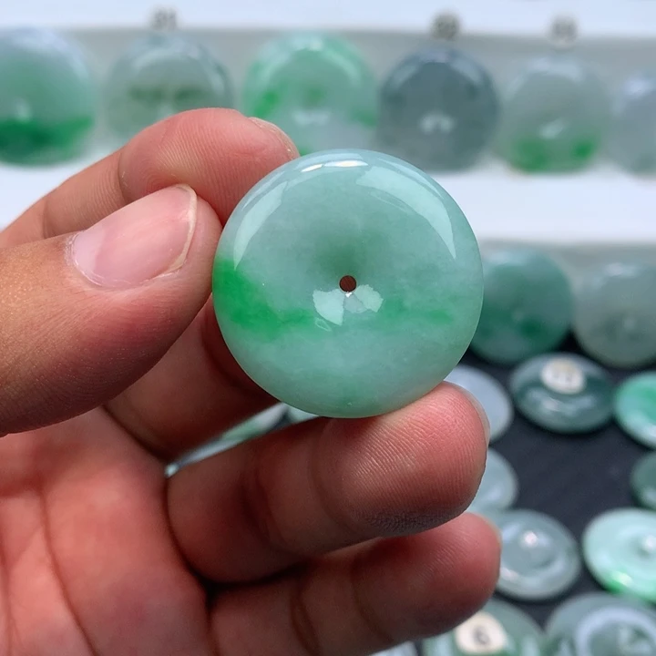 颈饰未镶嵌翡翠缅甸天然A货翡翠29.5-5.9