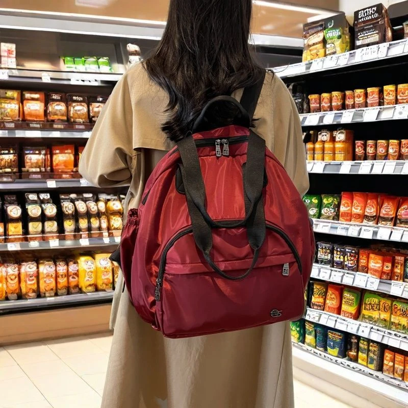 2025新款旅行双肩包大容量干湿分离多功能保温层单肩妈妈包百搭女
