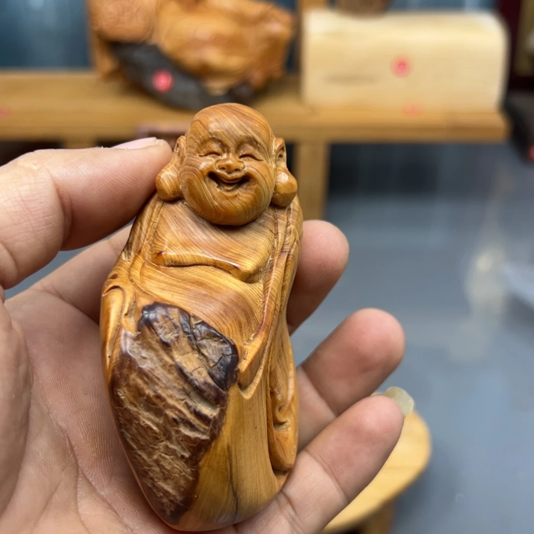 用***9木崖柏木摆件手把件