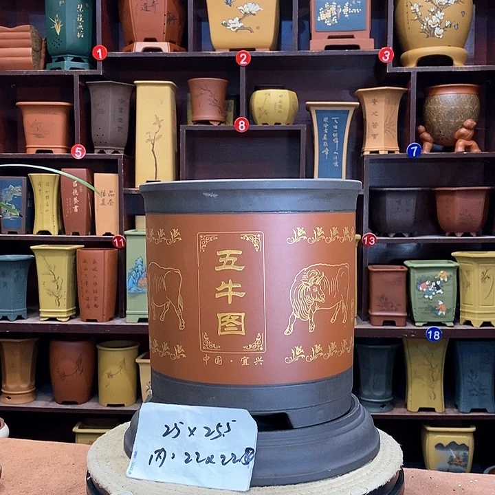 紫砂花盆紫砂花盆