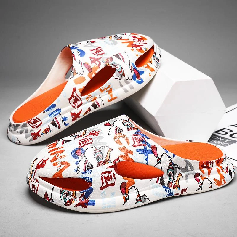 包头拖鞋男夏季外穿防滑防臭户外涉水办公室替换沙滩软底洞洞凉鞋